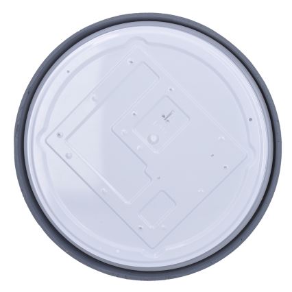 Luminária de Teto LED Regulável GREY LED/60W/230V 3000-6500K cinza diâmetro 49 cm + controlo remoto