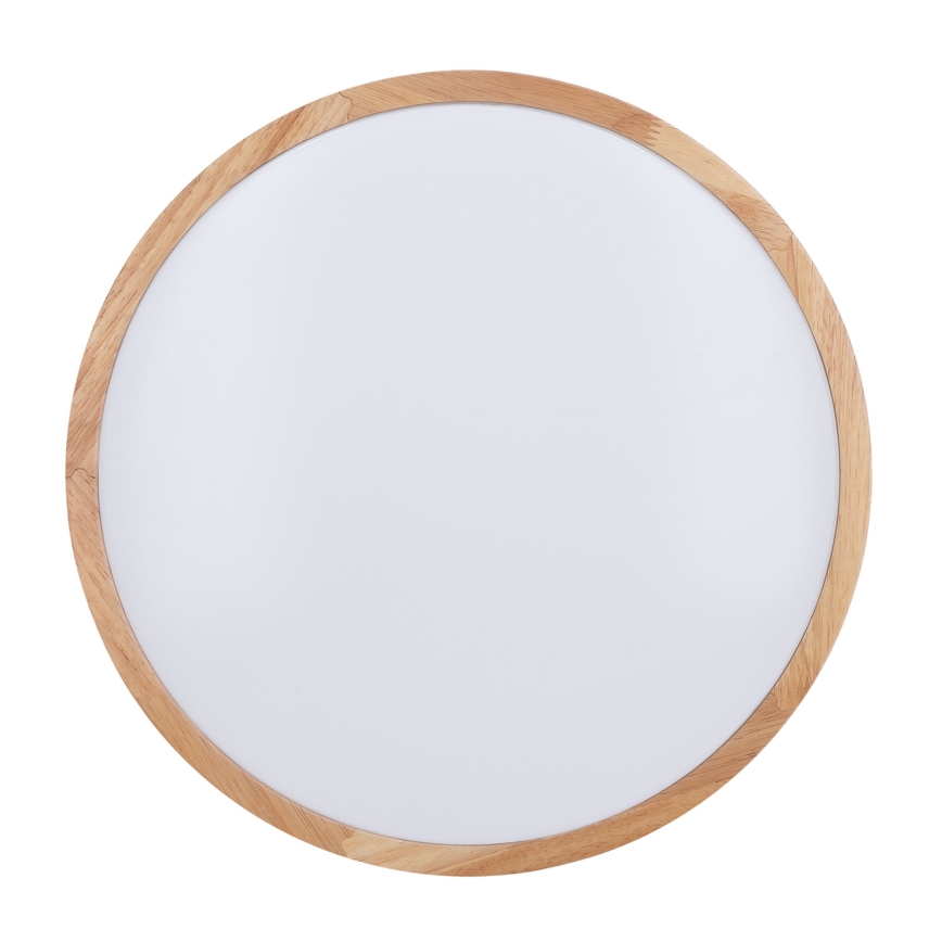 Luminária de teto LED dimmerizável WOODY LED/60W/230V 3000-6500K carvalho diâmetro 50 cm + controlo remoto