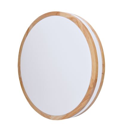 Luminária de teto LED dimmerizável WOODY LED/60W/230V 3000-6500K carvalho diâmetro 50 cm + controlo remoto