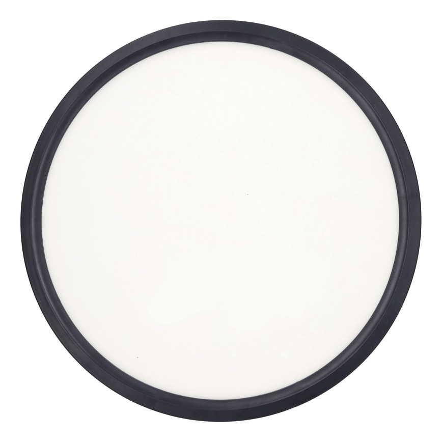 Luminária de teto LED dimmerizável ESTELA LED/36W/230V diâmetro 30 cm preta + comando à distância