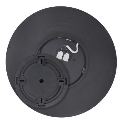 Luminária de teto LED dimmerizável ESTELA LED/36W/230V diâmetro 30 cm preta + comando à distância