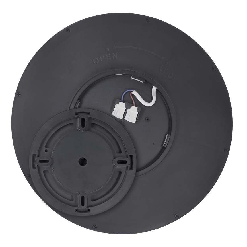 Luminária de teto LED dimmerizável ESTELA LED/36W/230V diâmetro 30 cm preta + comando à distância