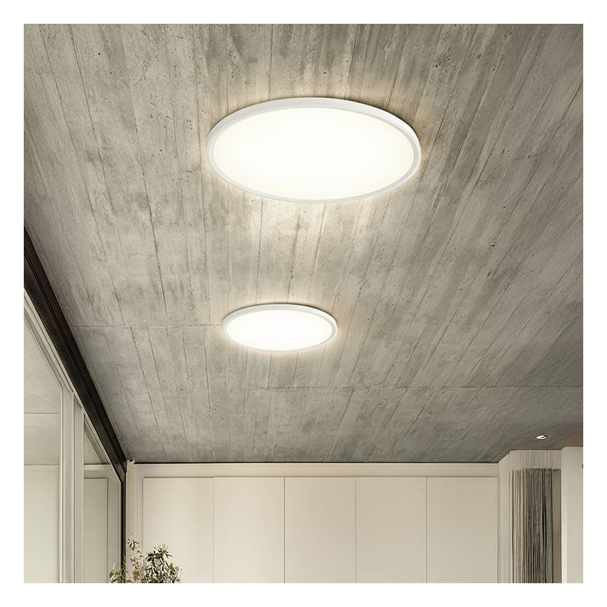 Luminária de teto LED dimerizável, sobrepor/suspensa, 40W/230V, 3000-6500K + controle remoto