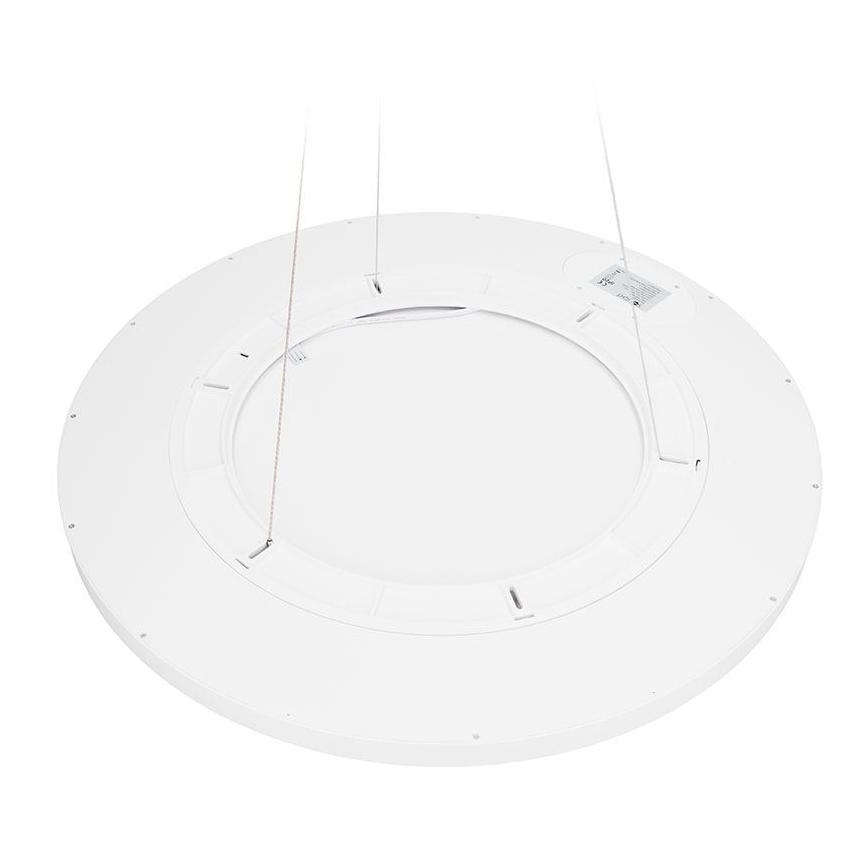 Luminária LED dimável de teto, montagem aparente ou pendente, 50W/230V, 3000–6500K + controlo remoto