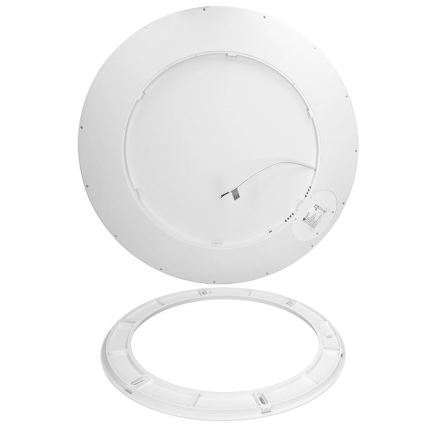 Luminária LED dimável de teto, montagem aparente ou pendente, 50W/230V, 3000–6500K + controlo remoto