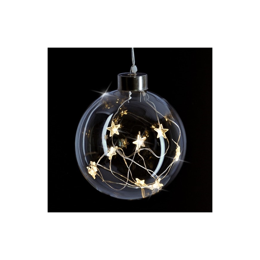 Bola de Natal LED 10xLED/2xAAA