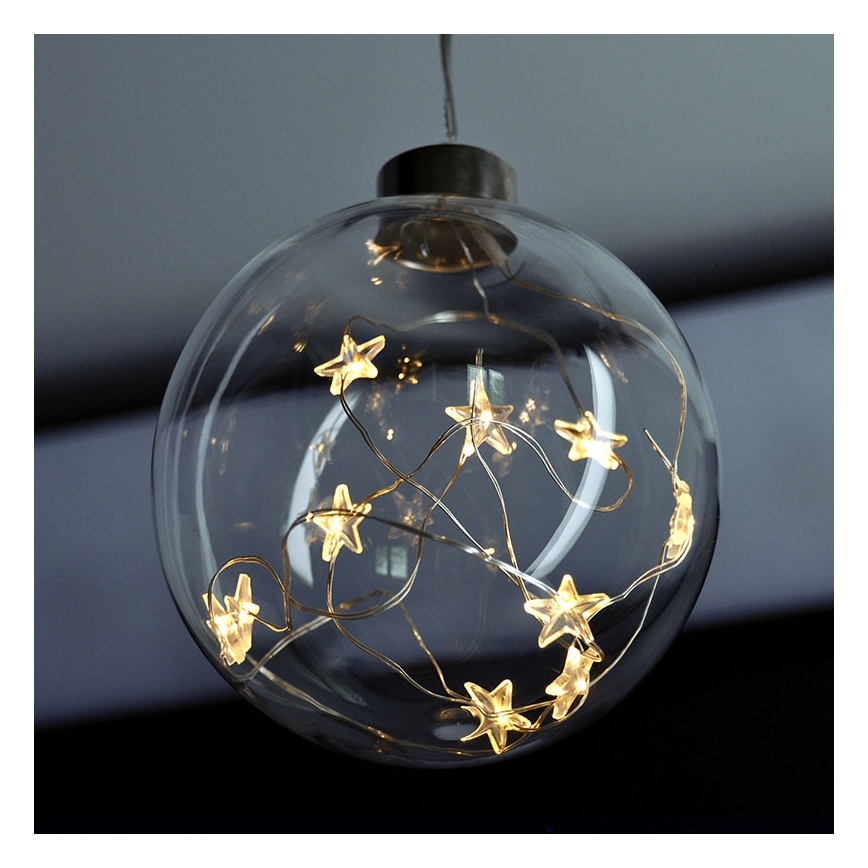 Bola de Natal LED 10xLED/2xAAA