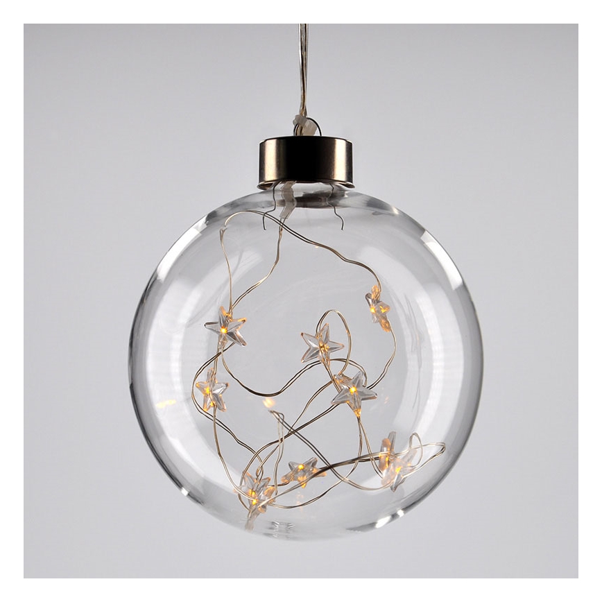 Bola de Natal LED 10xLED/2xAAA