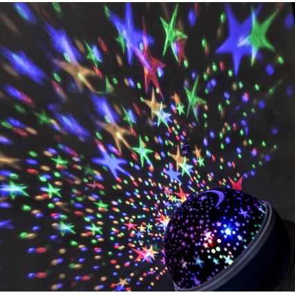 Projetor LED de Natal USB 4xAAA