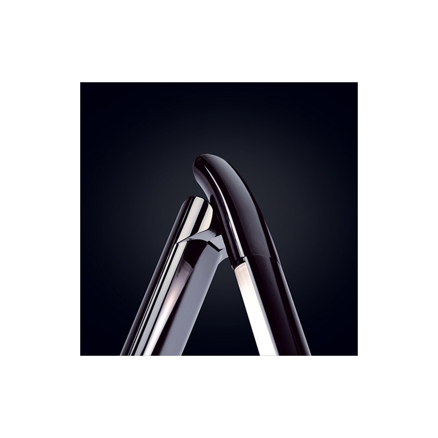 Candeeiro de mesa LED com regulação e conector USB LED/12W/230V preto