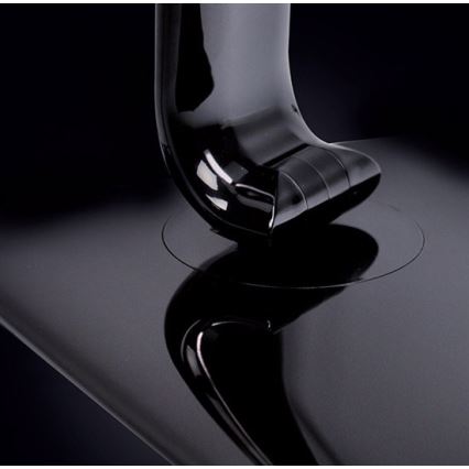 Candeeiro de mesa LED com regulação e conector USB LED/12W/230V preto