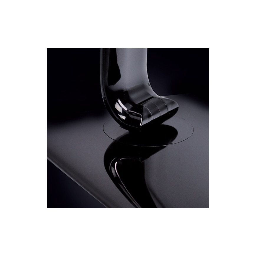 Candeeiro de mesa LED com regulação e conector USB LED/12W/230V preto