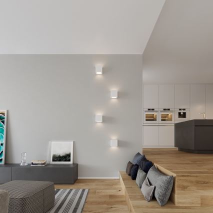 Iluminação de parede LEO 1xE27/60W/230V branco