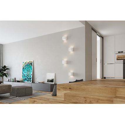 Iluminação de parede LEO 1xE27/60W/230V branco