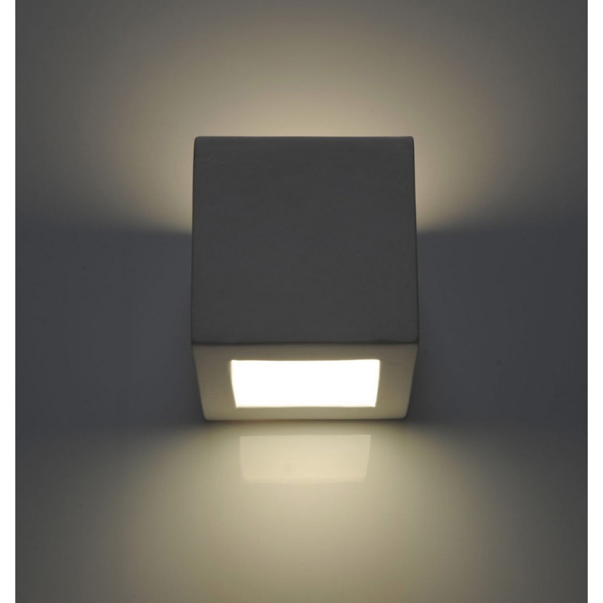 Iluminação de parede LEO 1xE27/60W/230V branco