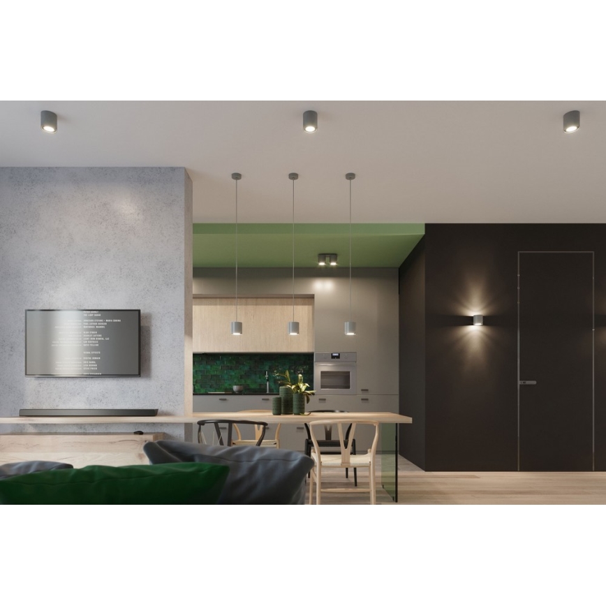 Foco de parede ORBIS 1 1xG9/40W/230V cinzento