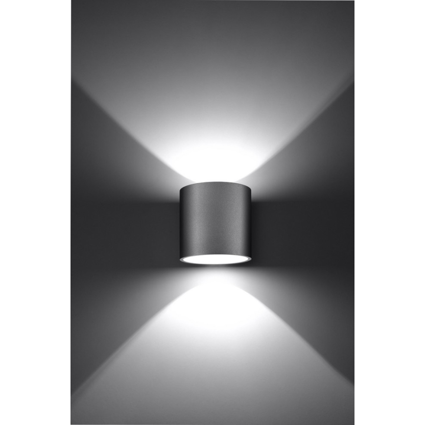 Foco de parede ORBIS 1 1xG9/40W/230V cinzento