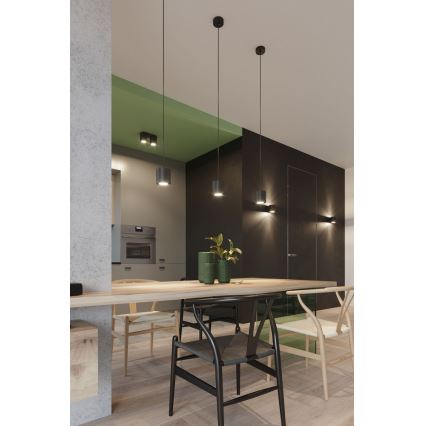 Foco ORBIS 2 2xGU10/40W/230V preto