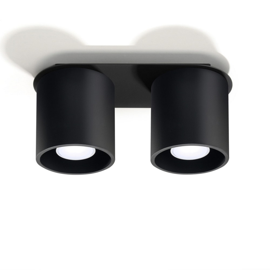 Foco ORBIS 2 2xGU10/40W/230V preto