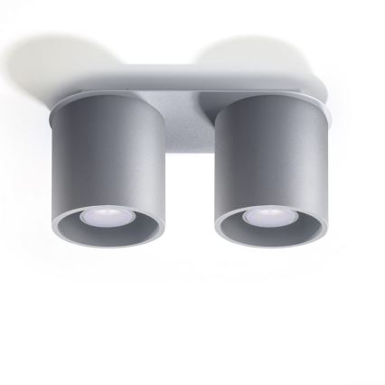 Foco ORBIS 2 2xGU10/40W/230V cinzento
