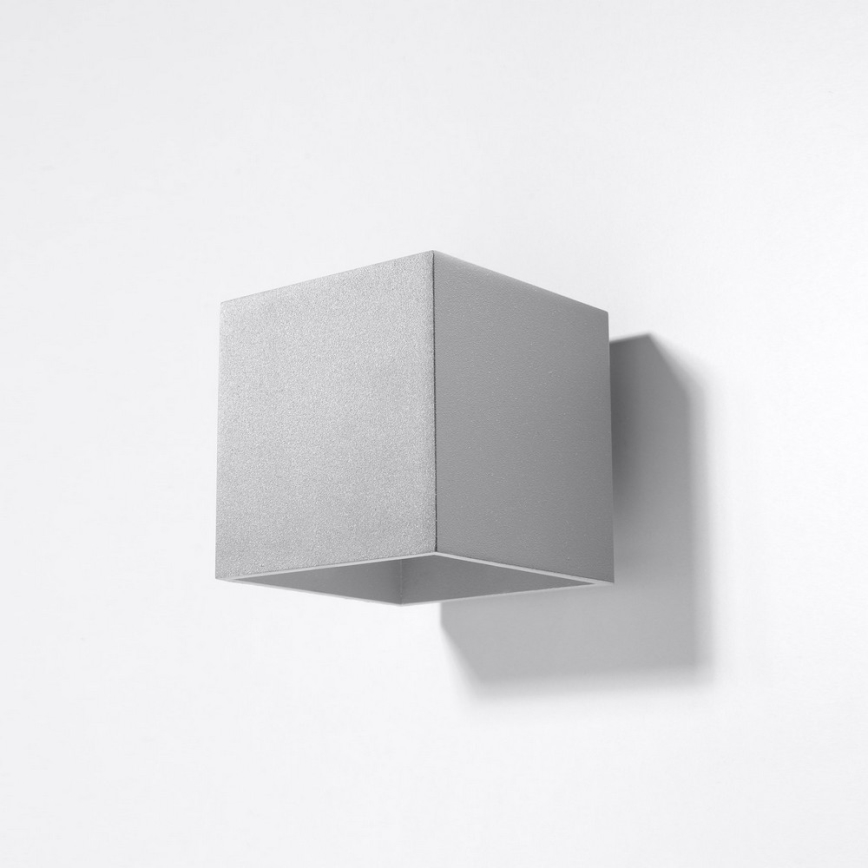 Foco de parede QUAD 1 1xG9/8W/230V cinzento