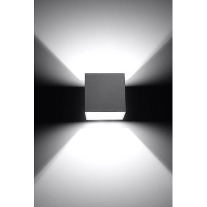 Foco de parede QUAD 1 1xG9/8W/230V cinzento