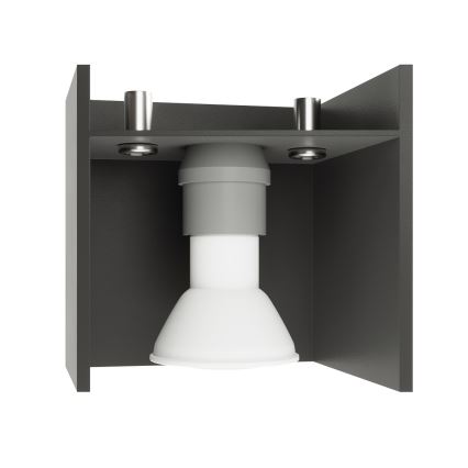 Foco QUAD 2 2xGU10/40W/230V preto