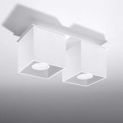 Foco QUAD 2 2xGU10/40W/230V branco