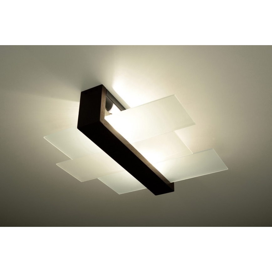 Iluminação de teto FENIKS 2 2xE27/60W/230V Bétula/faia/wenge