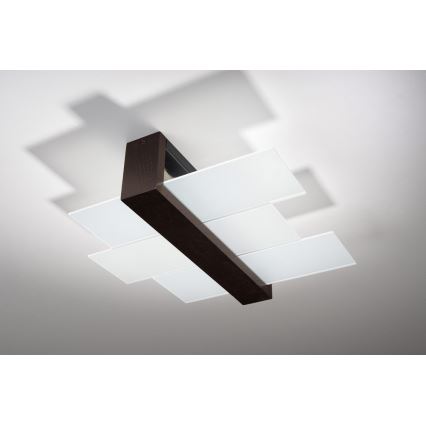 Iluminação de teto FENIKS 2 2xE27/60W/230V Bétula/faia/wenge