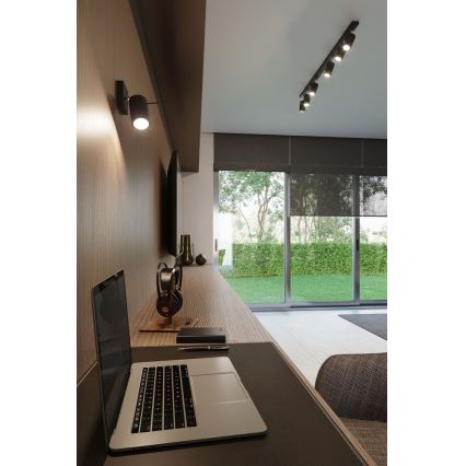 Foco RING 3 3xGU10/10W/230V preto