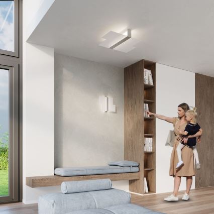 Iluminação de parede MASSIMO 2xG9/40W/230V branco/cromado brilhante