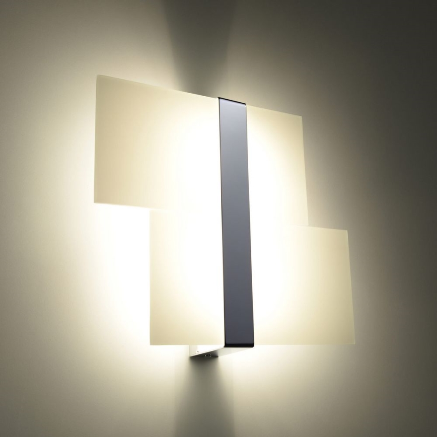 Iluminação de parede MASSIMO 2xG9/40W/230V branco/cromado brilhante