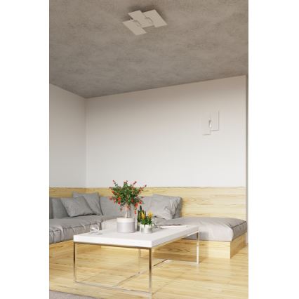 Iluminação de parede FABIANO 2xE27/60W/230V branco/cromado brilhante