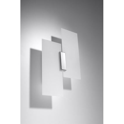 Iluminação de parede FABIANO 2xE27/60W/230V branco/cromado brilhante