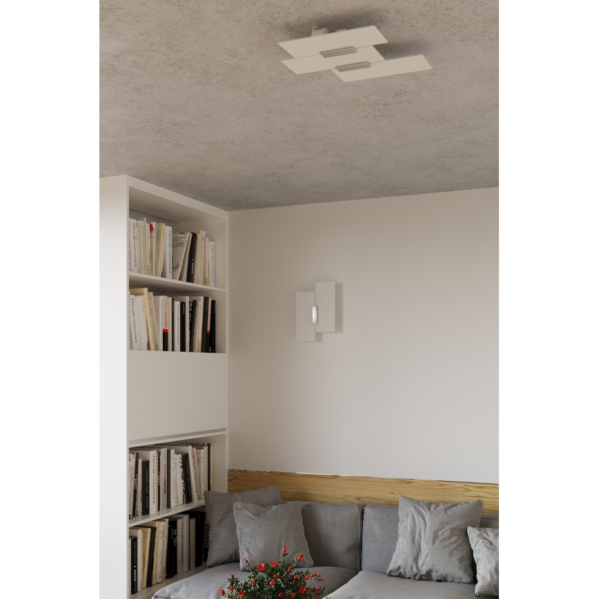 Iluminação de teto FABIANO 3xE27/60W/230V branco/cromado brilhante