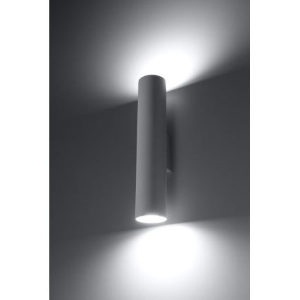 Iluminação de parede LAGOS 2xGU10/10W/230V branco