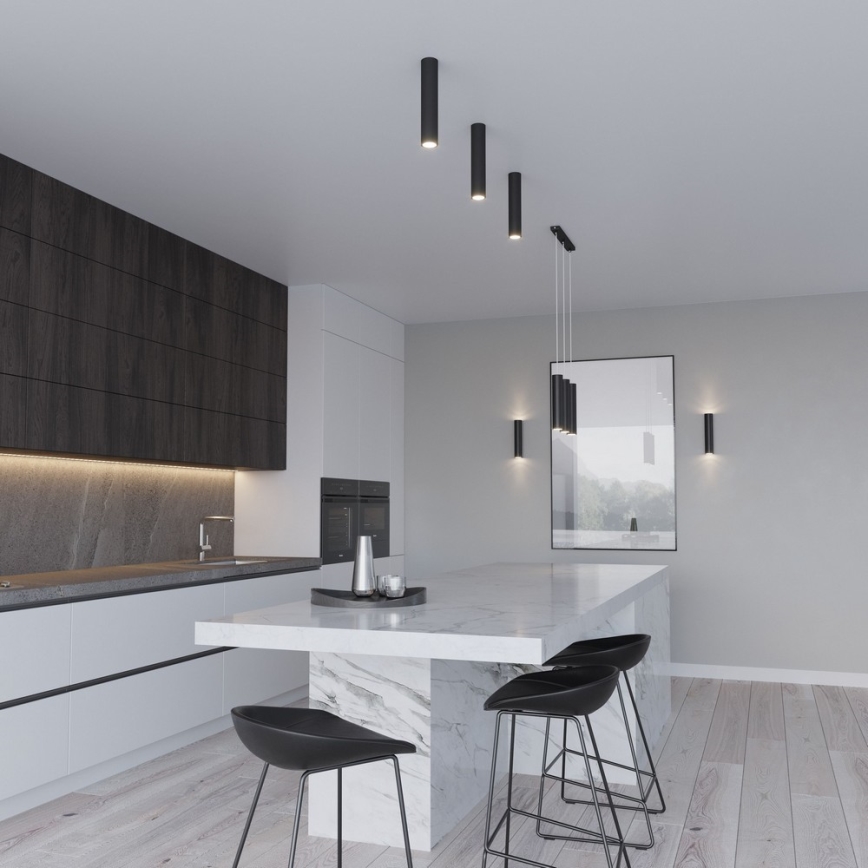 Candeeiro suspenso LAGOS 1 1xGU10/10W/230V preto