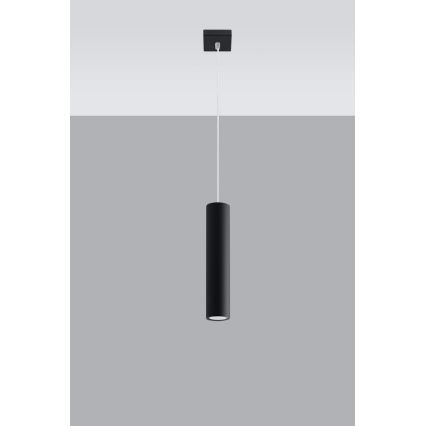 Candeeiro suspenso LAGOS 1 1xGU10/10W/230V preto