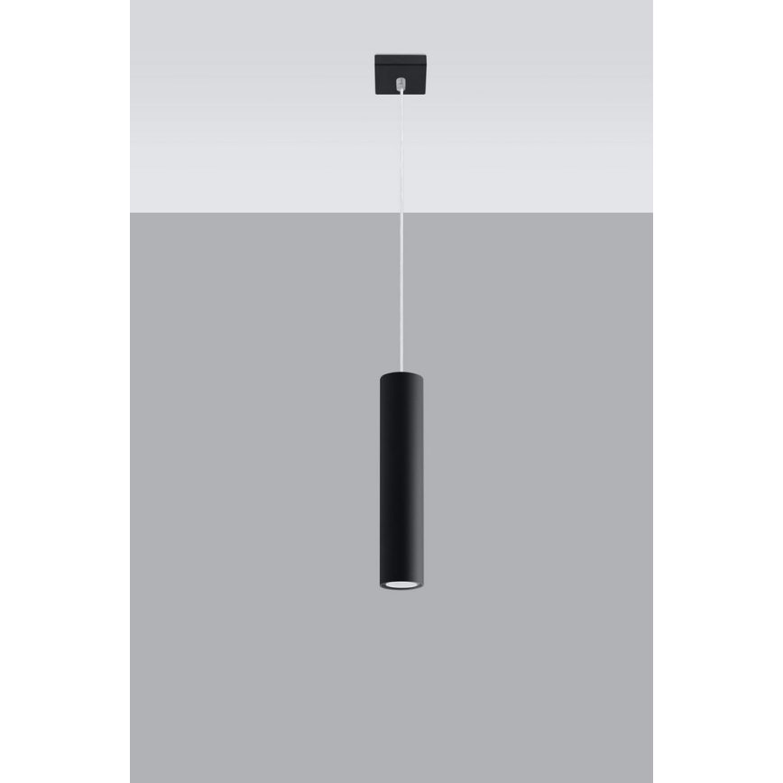 Candeeiro suspenso LAGOS 1 1xGU10/10W/230V preto