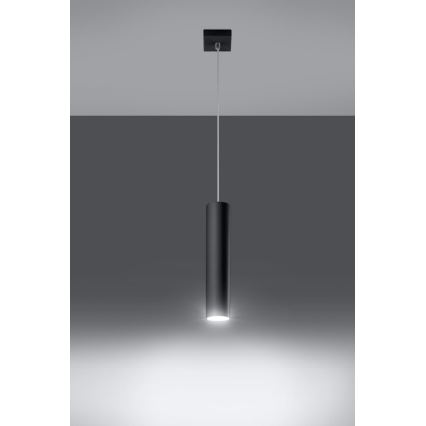 Candeeiro suspenso LAGOS 1 1xGU10/10W/230V preto