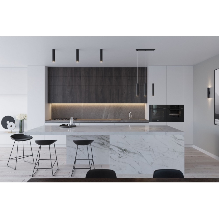 Iluminação de parede LAGOS 2 2xGU10/10W/230V preto