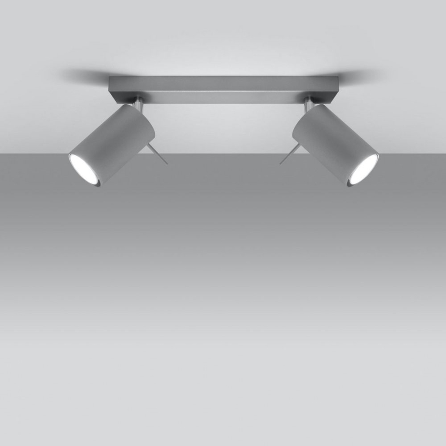 Foco de teto RING 2xGU10/10W/230V