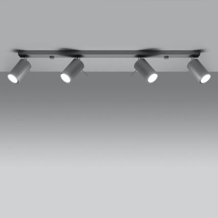 Foco de teto RING 4xGU10/10W/230V