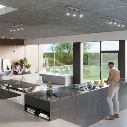 Foco de parede MERIDA 1xGU10/40W/230V cinzento