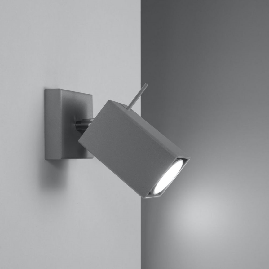 Foco de parede MERIDA 1xGU10/40W/230V cinzento