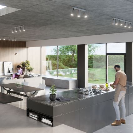 Foco MERIDA 3xGU10/40W/230V cinzento