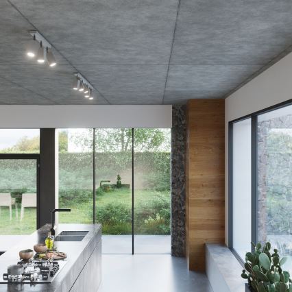 Foco MERIDA 3xGU10/40W/230V cinzento