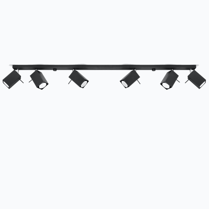 Spot de luz MERIDA 6xGU10/40W/230V preto