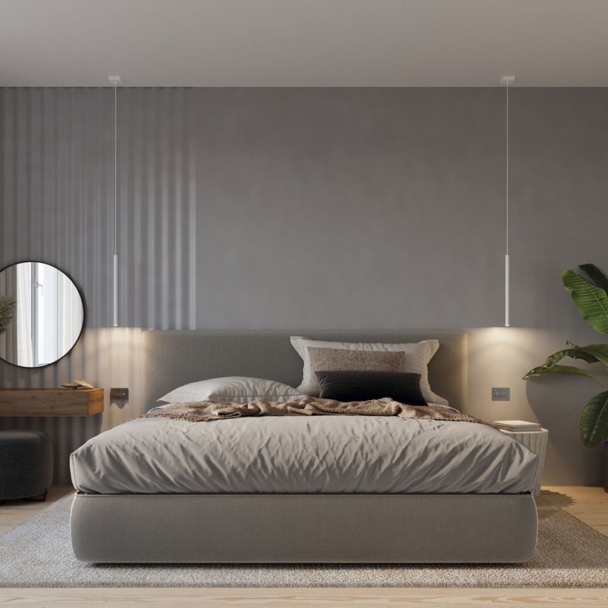 Candelabro suspenso PASTELO 5xG9/8W/230V branco